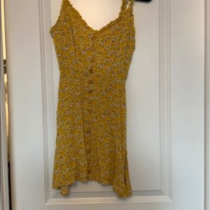 Yellow floral dress